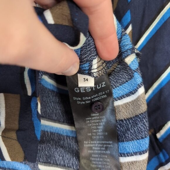 Revolve Gestuz Sifka Boho Ruffle Geometric Whimsical Fairy Stripes Ruffle S - Picture 6 of 9